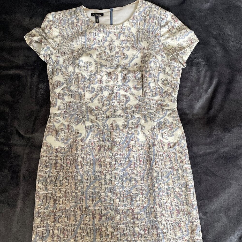 Escada Monet-Inspired Patterned Dress